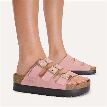 Birkenstock Florida Flex Platform Nubuck - Pink Clay